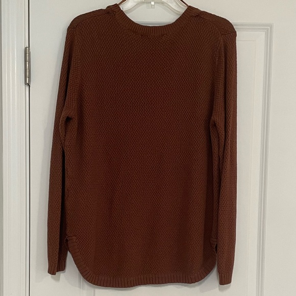 EUC “Cotton On” Long Sleeve Brown Sweater, Sz Med HAND WASH NO BLEACH DRY FLAT - Picture 2 of 7